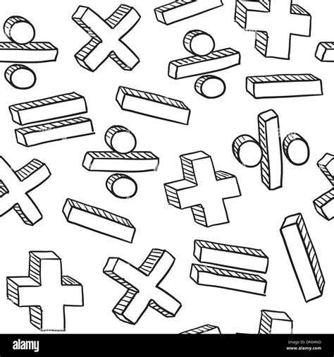 Seamless Math Symbols Vector Background Hi Res Stock Photography And