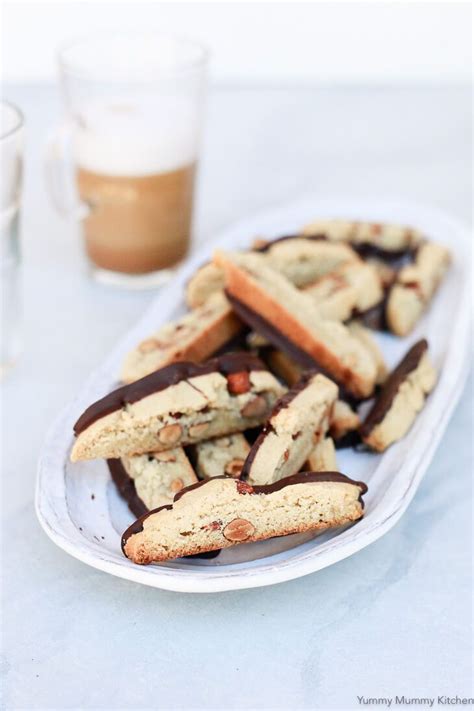 · crunchy almond biscotti that's studded with chopped almonds and baked till golden brown. Easy Gluten Free Almond Biscotti - Low Carb Almond Flour Biscotti (Paleo, Sugar-free) - This ...