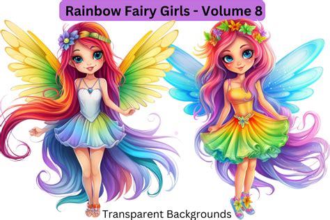 Rainbow Fairy Girls Volume 8 Graphic By Imagination Station · Creative