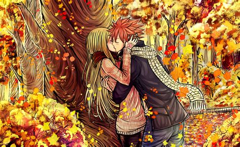 Wallpaper 3264x2000 Px Anime Autumn Blonde Blush Characters
