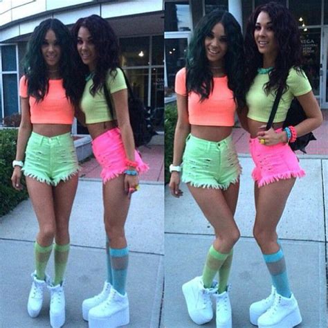 Simply Cute Party Outfit College Neon Outfits Party Glow Party Outfit