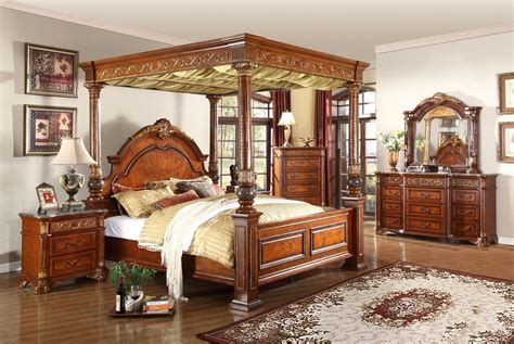 Used kathy ireland home king size canopy bedroom set for sale in. Kamella Bedroom|Free Shipping|ShopFactoryDirect.com