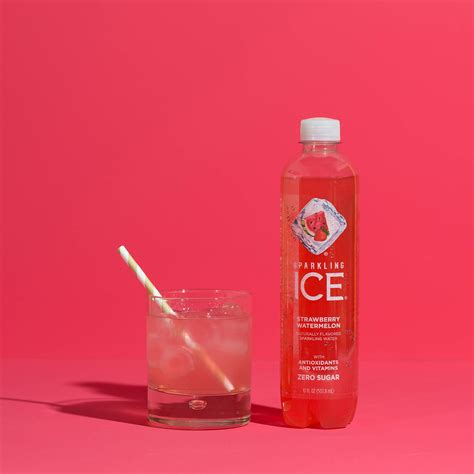 Sparkling Ice Strawberry Watermelon Sparkling Water With Antioxidants