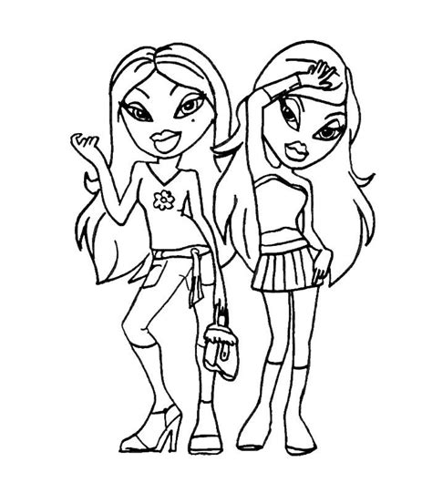 Bratz Coloring Pages For Kids Printable Coloring Pages