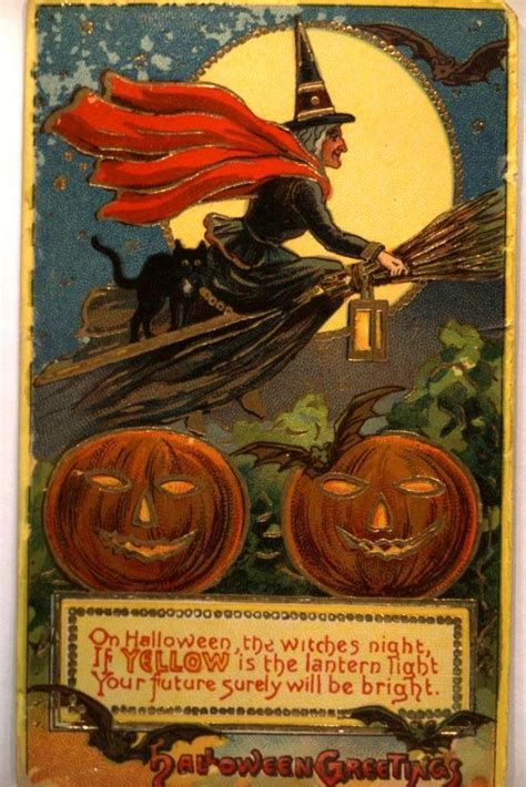 Halloween Witch Carte Halloween Vintage Halloween Images Halloween