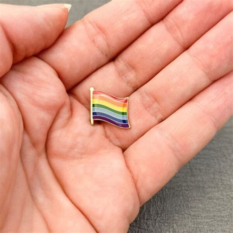 Rainbow Lapel Pin Mist LGBTQ Foundation