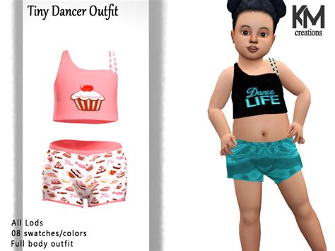 Tiny Dancer Outfit From Km • Sims 4 Downloads