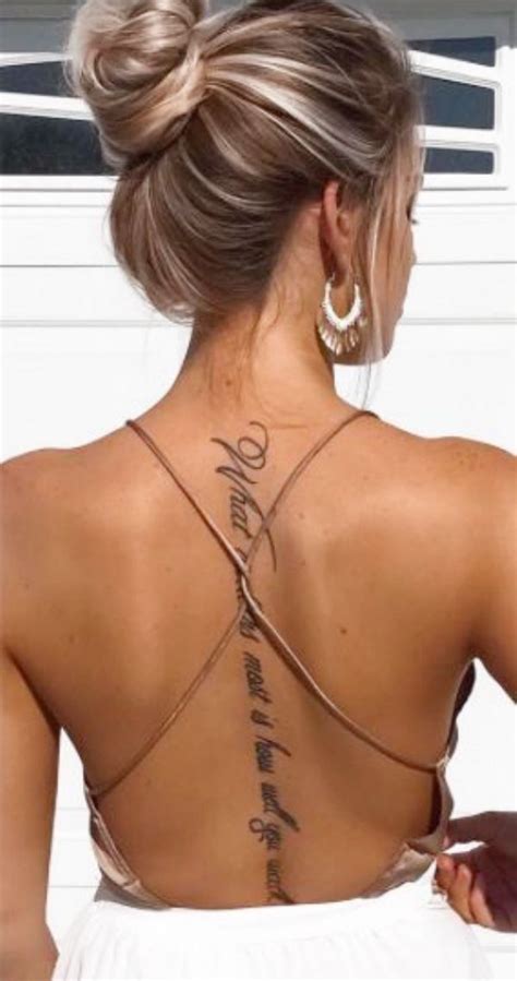 Love The Placement Sexytattoos Tattoos Spine Tattoos Girl Tattoos