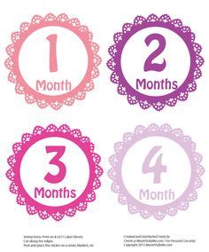Hello guys, how are you? Free 12 Month Baby Onesie Sticker Printables | Baby onesie ...
