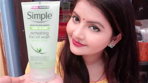 Simple Kind To Skin Refreshing Facial Wash Review And Demo Face Wash