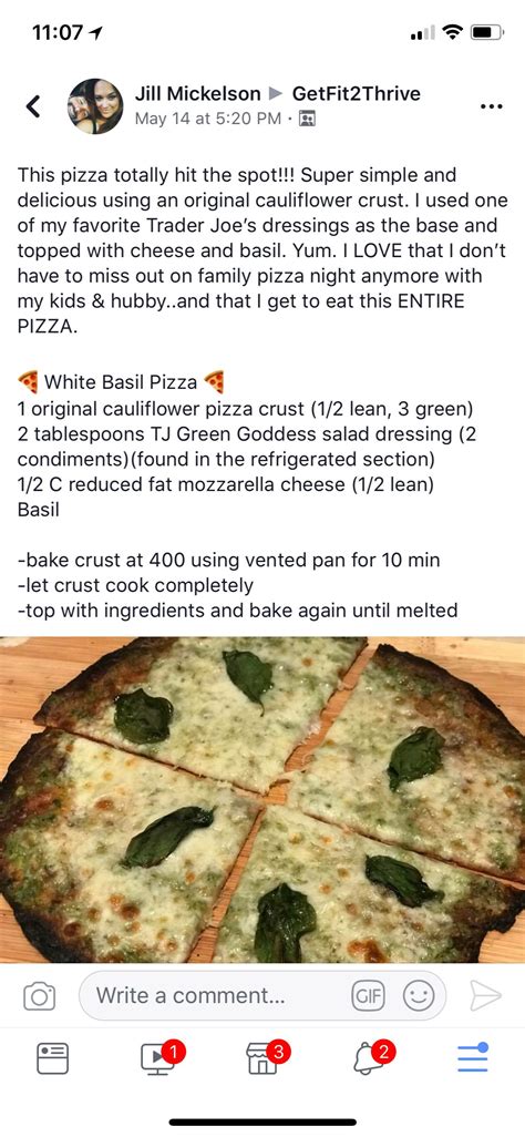 Joes Pizza Pizza Crust Cauliflower Crust Pizza Trader Joes Pizza