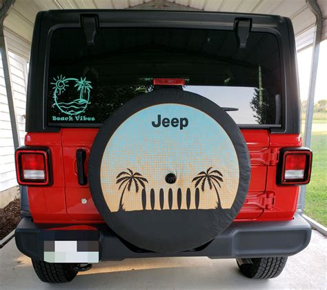 Mopar 82215431 Cali Coastal Spare Tire Cover For 2018 Jeep Wrangler Jl