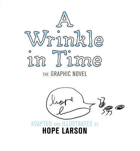 A Wrinkle In Time The Graphic Novel Hope Larson Adaptation And