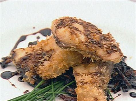 Texas Fried Sea Bass With A Raspberry Honey Soy Glaze Recipe Rory Schepisi Food Network