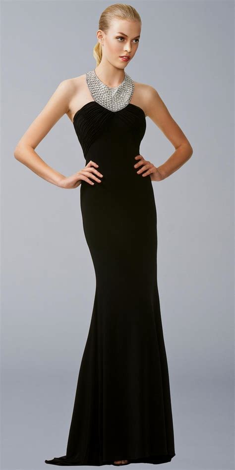 Long Black Elegant Evening Dresses Photo 1
