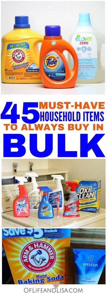 45 Household Items You Should Always Buy In Bulk To Save Money