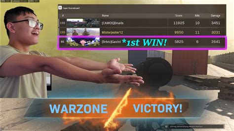 Helped My Buddy Get His First Warzone Win Youtube