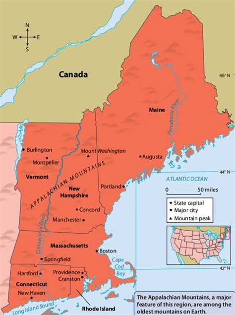 Us Map New England States Rhea Velvet