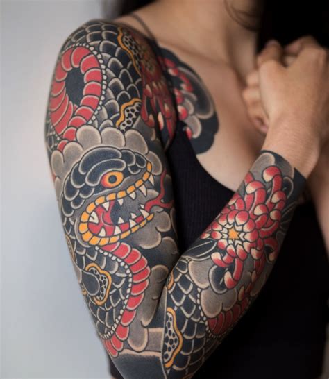 Top More Than 80 Japanese Snake Tattoo In Cdgdbentre