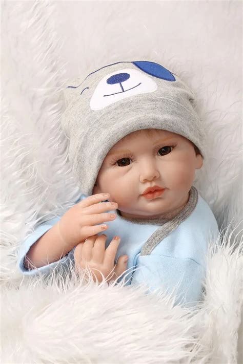 55cm Soft Body Silicone Reborn Baby Doll Toy For Girls Newborn Boy Baby