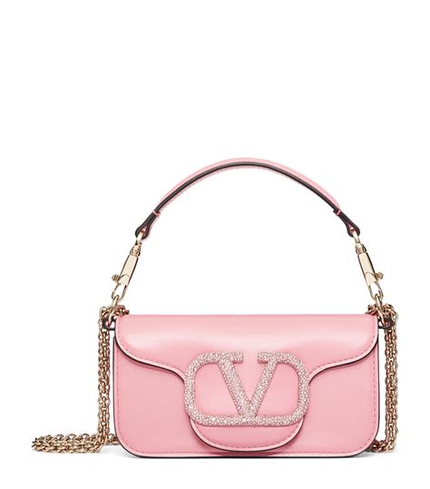 Womens Valentino Garavani Pink Small Vlogo Signature Shoulder Bag