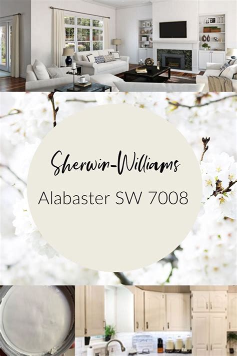 Alabaster By Sherwin Williams White Paint Colors Sw 7008 Creamy White