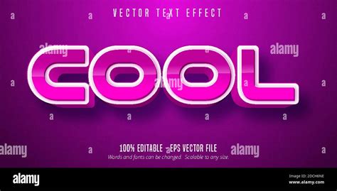 Cool Text Game Style Editable Text Effect Stock Vector Image And Art Alamy