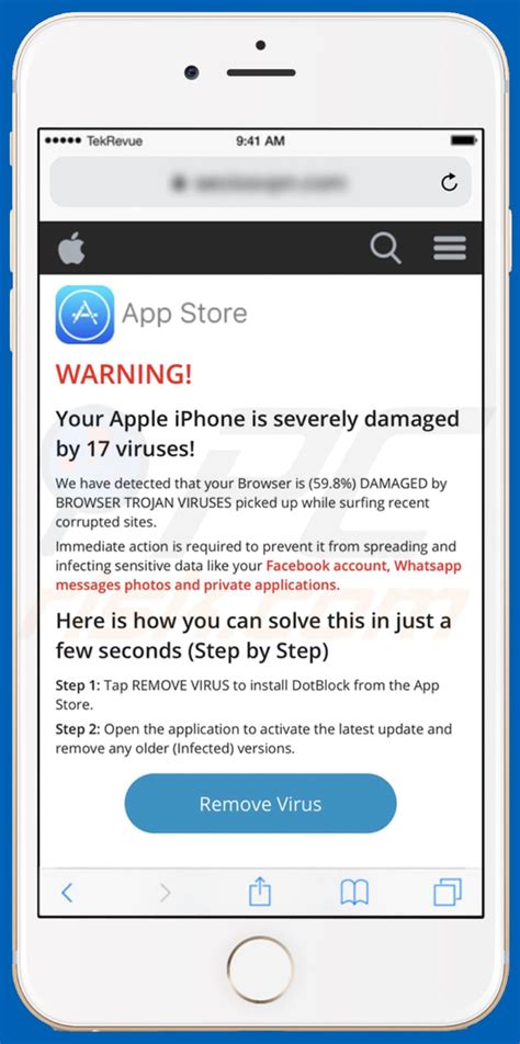 Your Apple Iphone Is Severely Damaged Pop Up Scam Mac Removal Steps