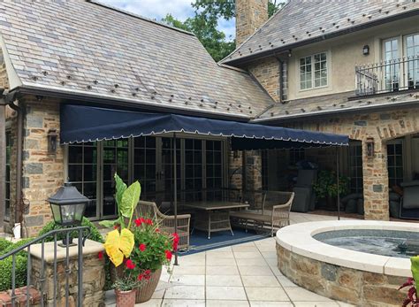 Navy Blue Patio Canopy Kreiders Canvas Service Inc