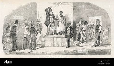 Ein Slave Auktion In Richmond Virginia USA Datum 1856