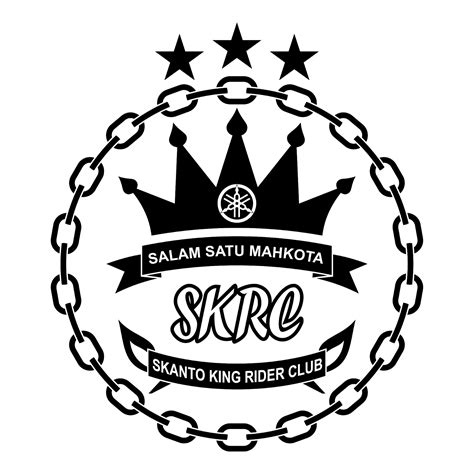 It is made by simple shapes although looks very professional. Logo SKRC Skanto King Rider Club Arso - Masjati