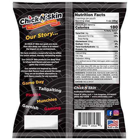Chick N Skin Fried Chicken Skins Chinese Salt And Pepper Flavor 4pack