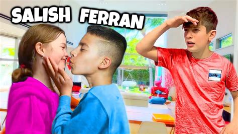 Salish And Ferran Kiss On Camera Nidal Is Mad Youtube