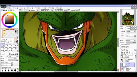 Cell (セル seru) is the ultimate creation of dr. Cell 2nd Form | Dragon Ball Z | 2012 - FanArt - YouTube