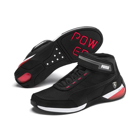 Puma Rubber Scuderia Ferrari Kart Cat X Motorsport Shoes In Black For