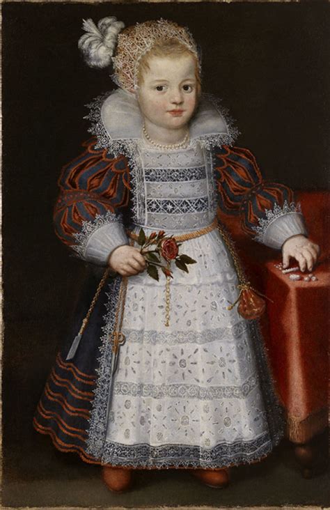 Dutch School Early 17th Century Portrait Of A Young Girl With A