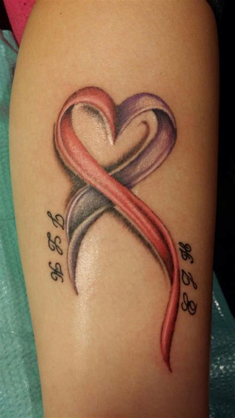 Lymphoma tattoo ovarian cancer tattoo cancer ribbon tattoos cancer ribbons hip tattoo quotes dad tattoos future tattoos i tattoo tatoos. Cancer Heart Ribbon Tattoos - CreativeFan
