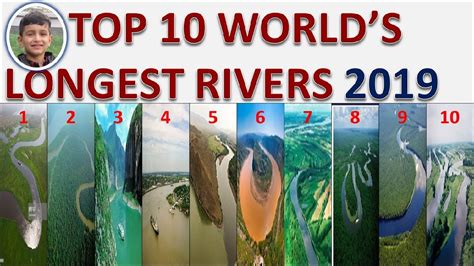 Top 10 Longest Rivers In The World 2019 Youtube