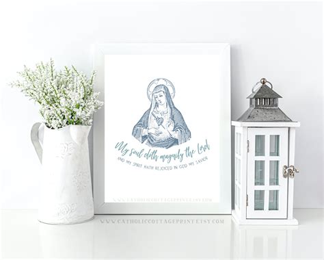 Immaculate Heart Of Mary Magnificat Printable My Soul Doth Magnify