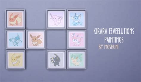 Sims 4 Kirara Eeveelutions Paintings I Found This Adorable Chibi Art