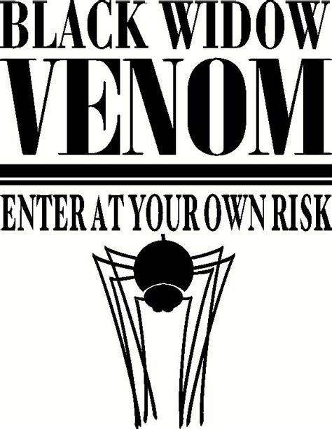 Black Widow Venom Wall Sticker Vinyl Decal The Wall Works