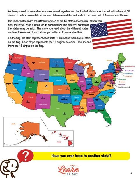 50 States Of America Free Pdf Download Learn Bright