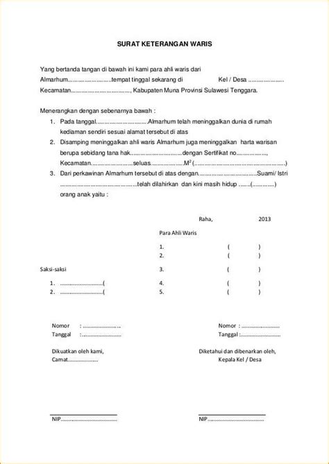 Isi surat kematian yaitu berisi tentang identitas, sebab kematian, waktu dan tempat kematian. Contoh Surat Ahli Waris dan Bagaimana Cara Mengurus yang ...