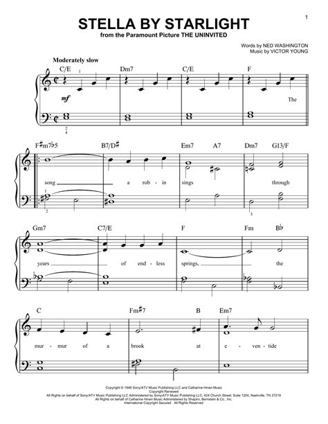 Stella By Starlight Sheet Music Direct