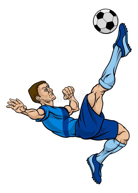 Cartoon Football Soccer Player Stock Vector Illustration