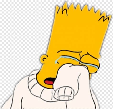 Simpsons Sad Png Png Download Bart Simpson Drawing Sad 602x583