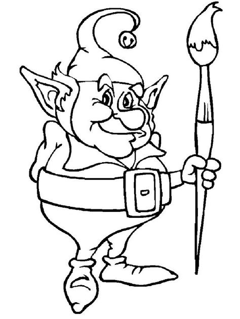 Elf Coloring Pages for Students Tools | Educative Printable