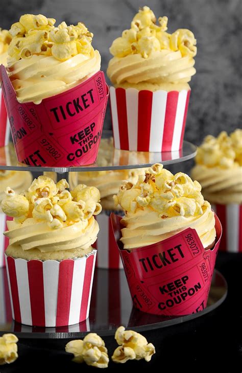 Buttered Popcorn Cupcakes Sprinkle Bakes