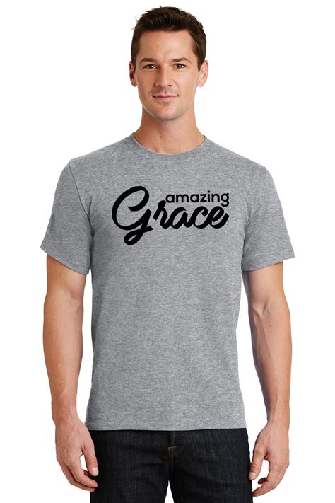 Mens Amazing Grace T Shirt Religious Jesus Christian Shirt EBay
