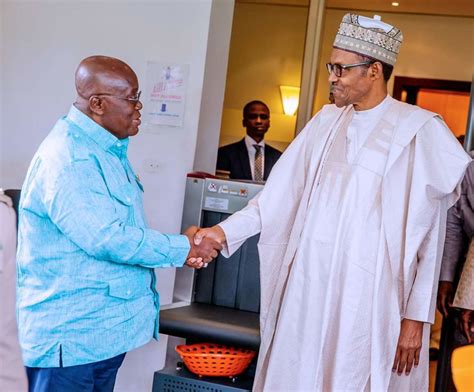 Photo News Ghanaian President Visits Buhari The Elites Nigeria